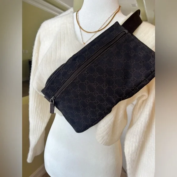 Gucci bum bag brown vintage authentic, non binary, gender fluid - Picture 2 of 11